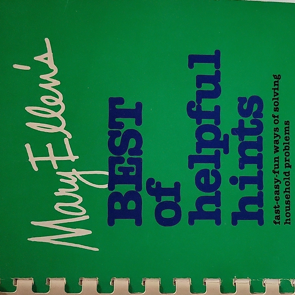 Mary Ellen's Best Of Helpful Hints 1979 Spiral Bound First Printing